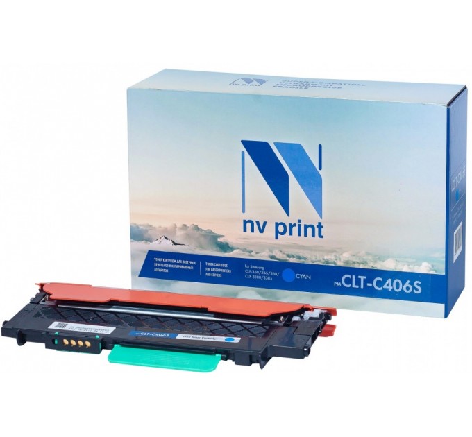 Картридж лазерный совм. цветной Samsung [CLT-C406S] Cyan