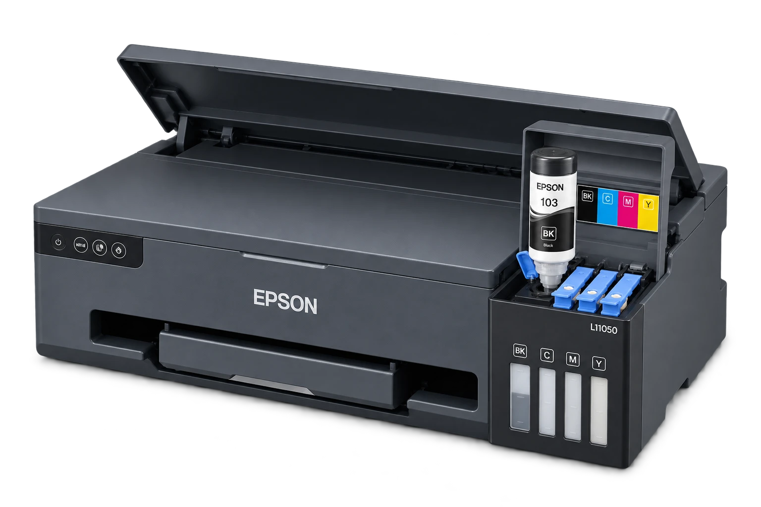 Заправка чёрной ёмкости Epson L11050 из флакона Epson 103