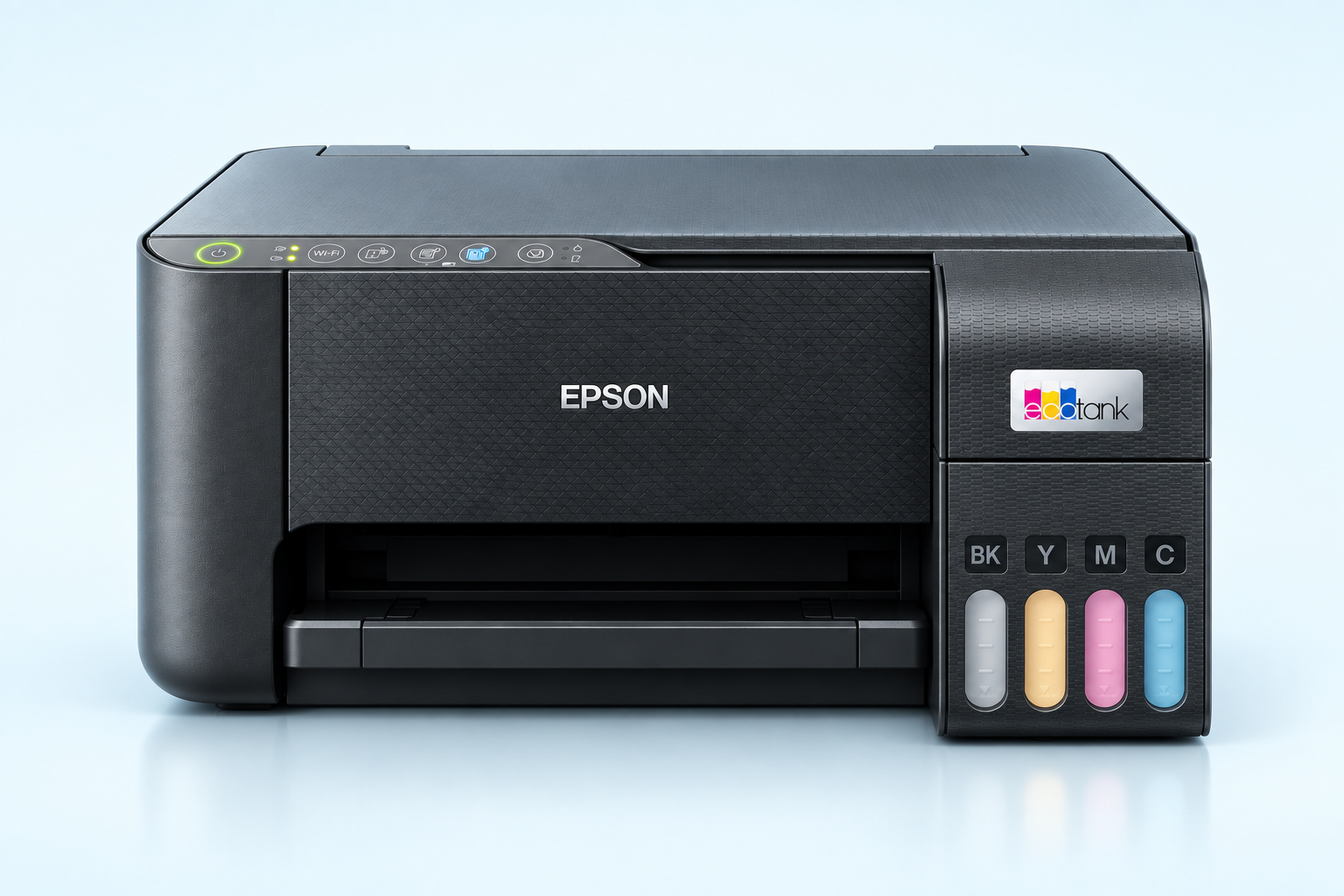 Epson EcoTank L3250 — фронтальный вид в студийном освещении